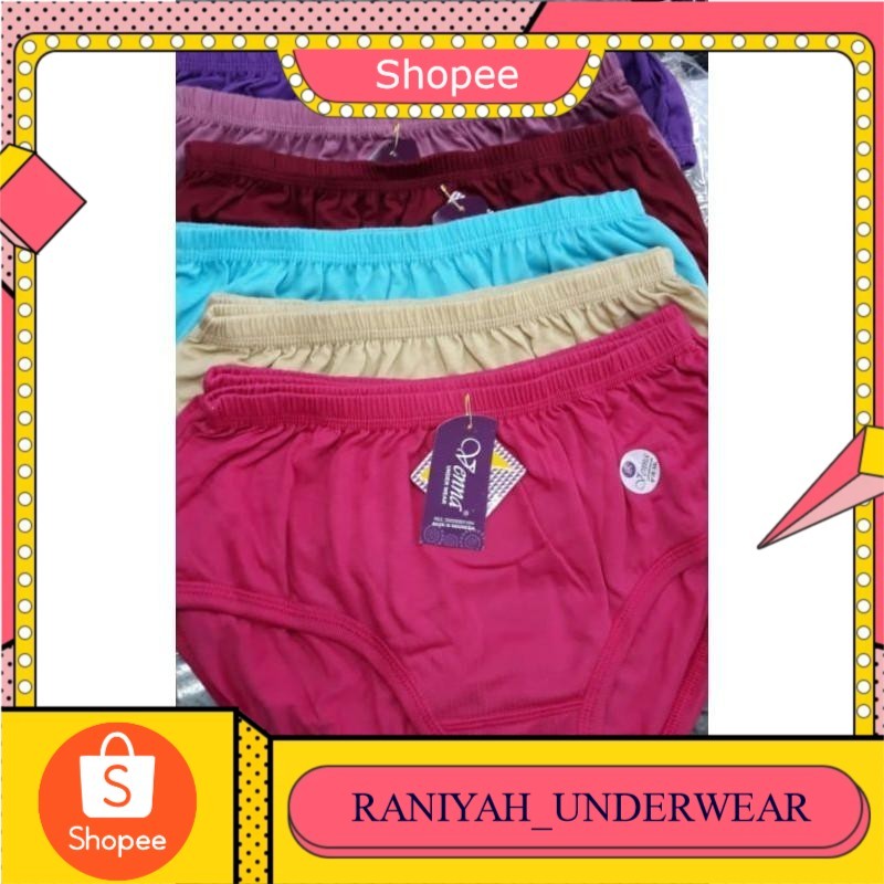 VENNA | CELANA DALAM WANITA KARET BESAR 1 LUSIN | PAKAIAN DALAM | UNDERWEAR (CD VENNA)