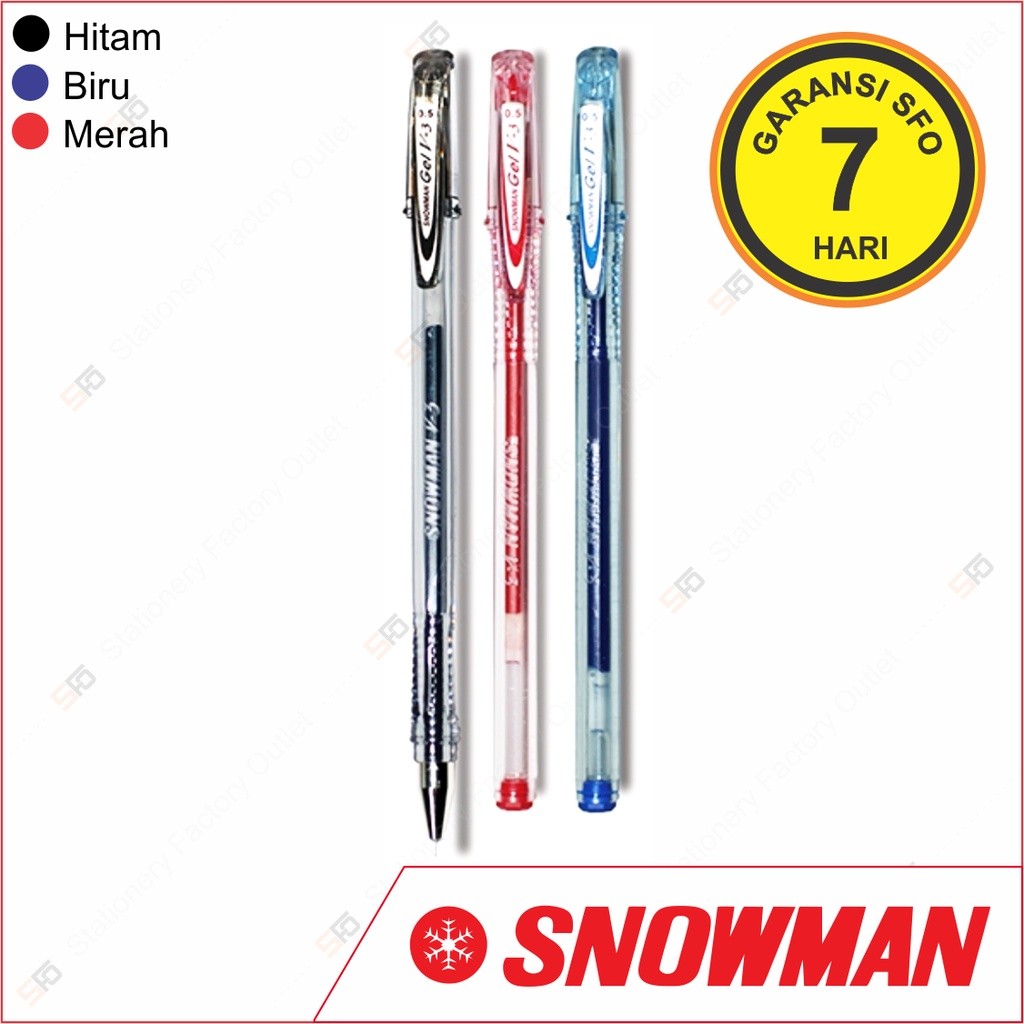 

Pen Gel Snowman V3 0.5mm - Codeline Stationery