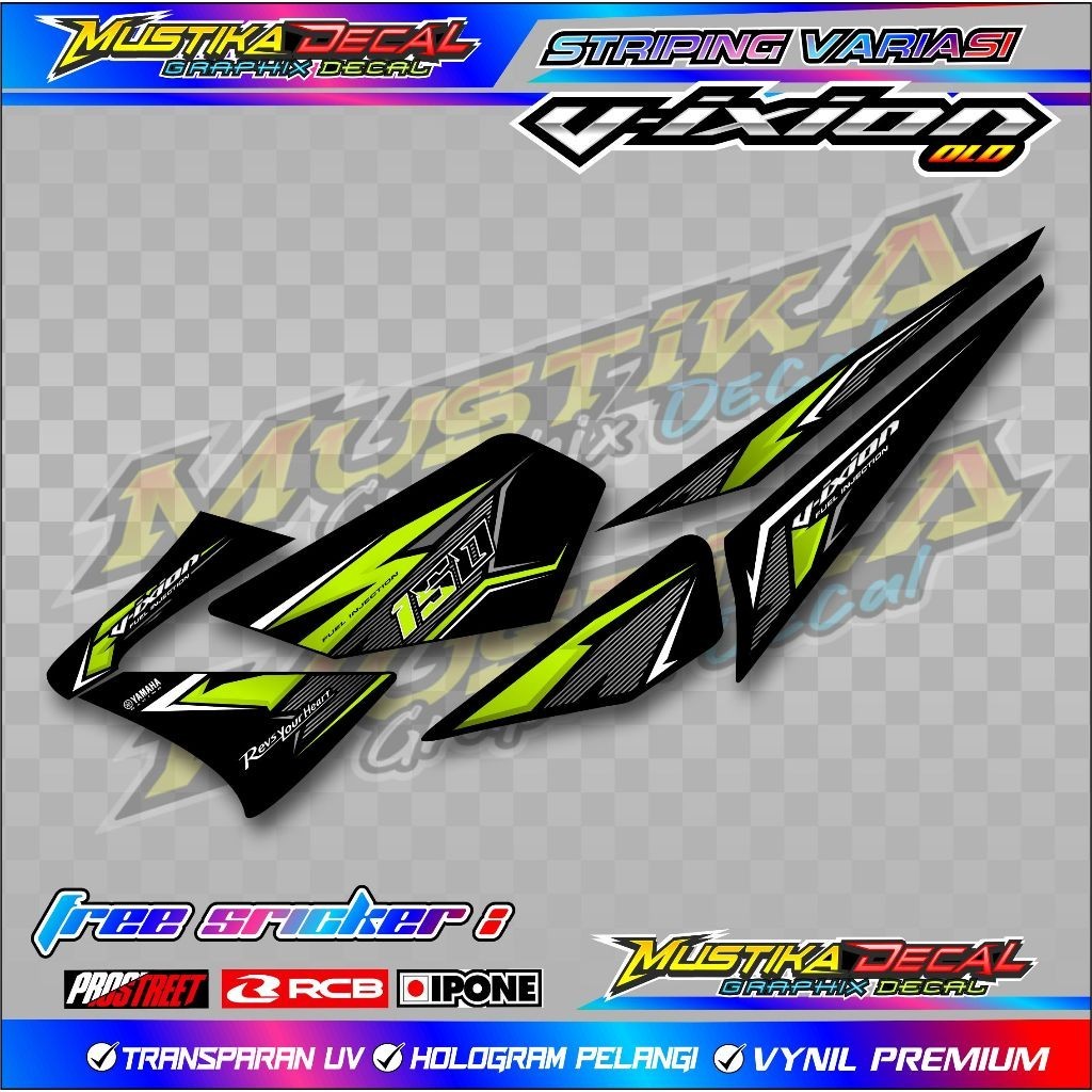 STRIPING VARIASI YAMAHA VIXION OLD / STICKER LIST VARIASI MOTOR VIXION OLD