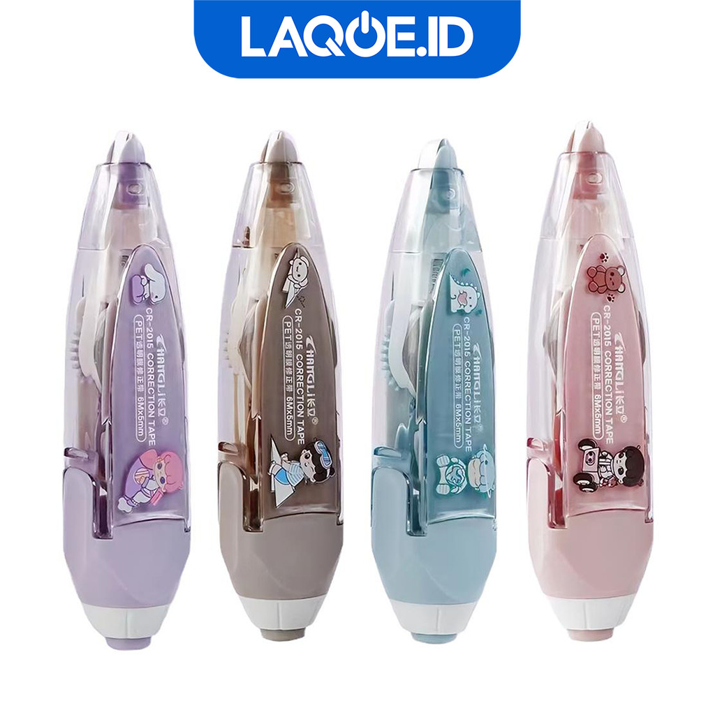 

Tipe X Kertas Correction Tape Pita Koreksi 6meter Penghapus Pena Karakter ATK3004