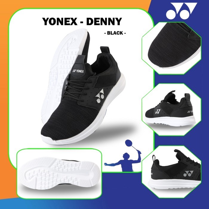 YONEX SEPATU LIFESTYLE TRU-SMART 6001 DENNY-ORIGINAL - BLACK, 43