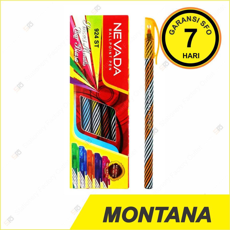 

Pen Spiral Nevada 924 ST - Pulpen Lilin Murah - Montana Group - Codeline Stationery