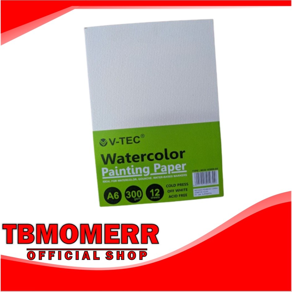 

TBMO WATER COLOUR PAINTING PAPER WCB 103000 12S/300GR UK.A6 V-TEC