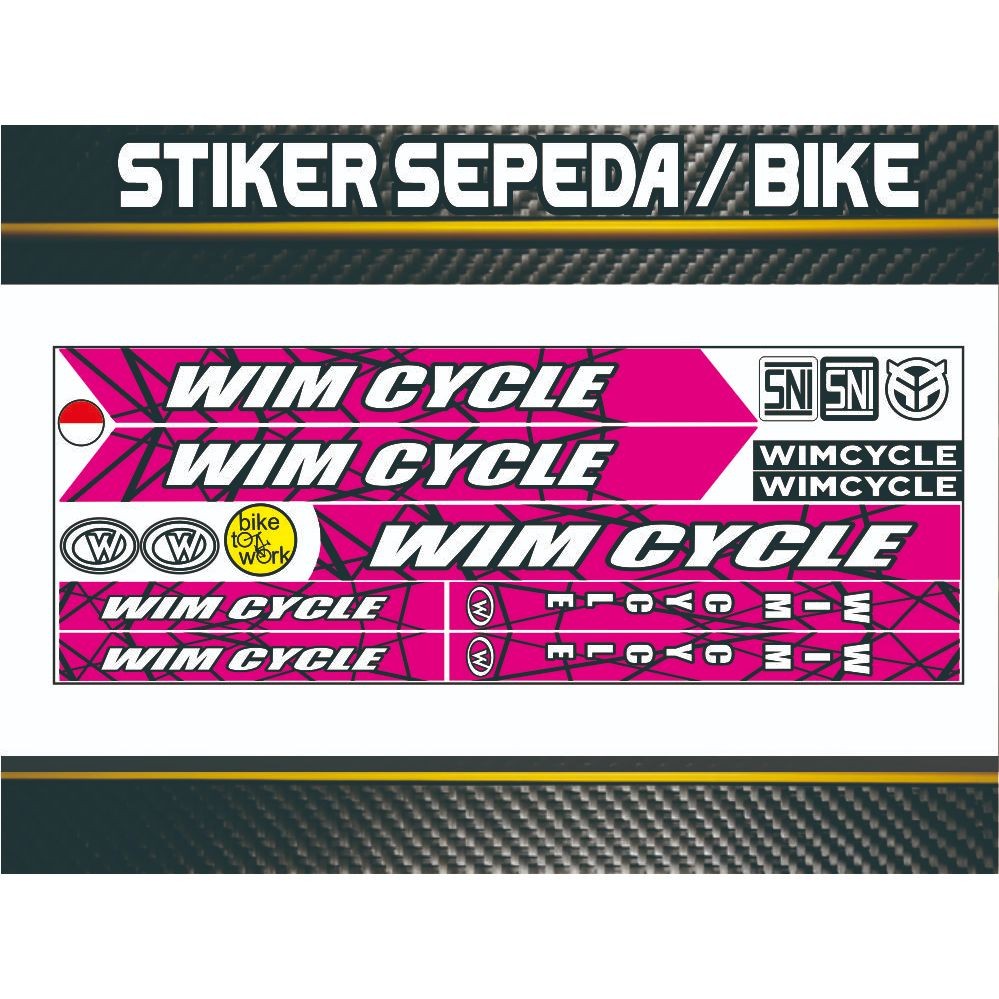 Sticker Stiker Striping Sepeda Wimcycle STIKER SEPEDAH