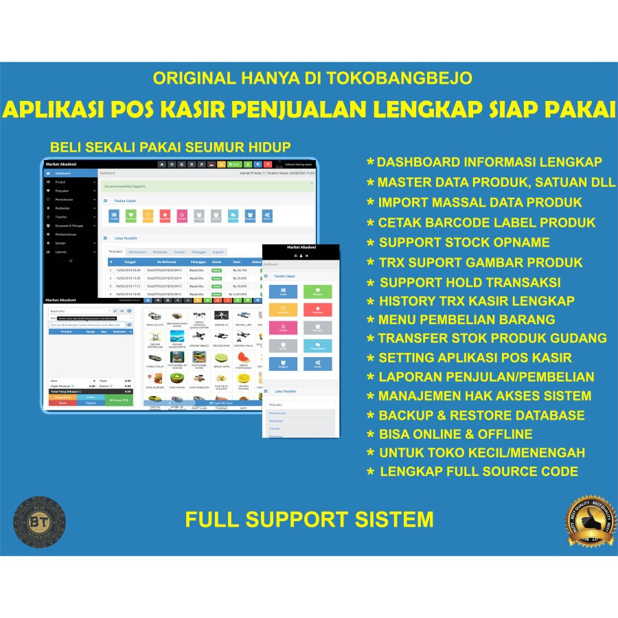 APLIKASI WEB SOURCE CODE PENJUALAN KASIR INVENTORY  APOTEK TOKO RETAIL GUDANG TOKO MULTI CABANG