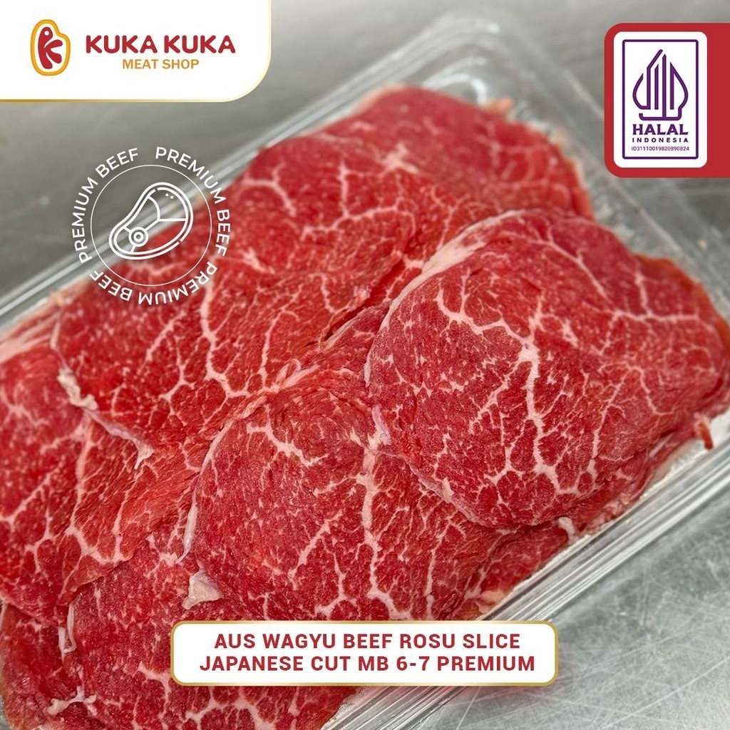 

Slice Wagyu Beef Rosu Slice MBS 6-7 200gr