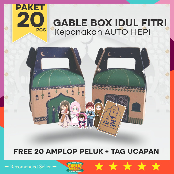 

Termurah Kado Cantik Unik Hampers Keren / Gable Box Lebaran Isi 20 Pcs / Box Hampers Idul Fitri / Parcel Hari Raya Prinperpack