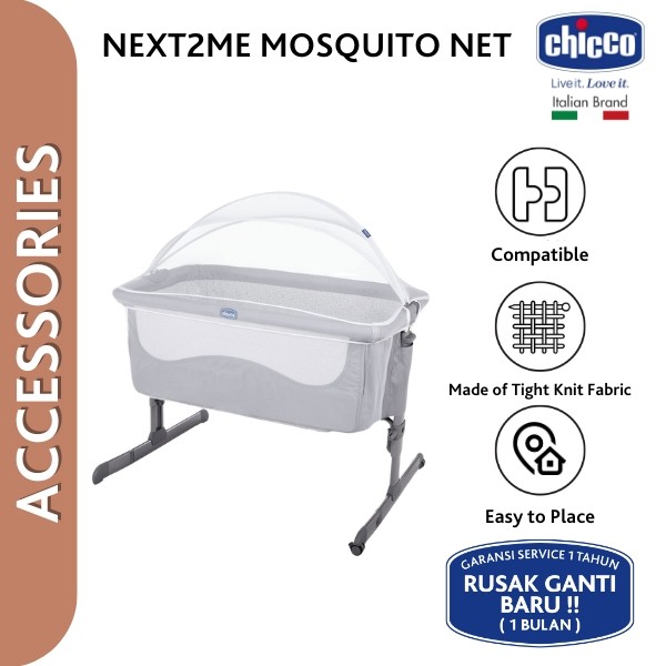 SunUp Baby Care - CHICCO Mosquito Net for Next2Me Cribs / Kelambu Box Bayi Chicco Next 2 Me