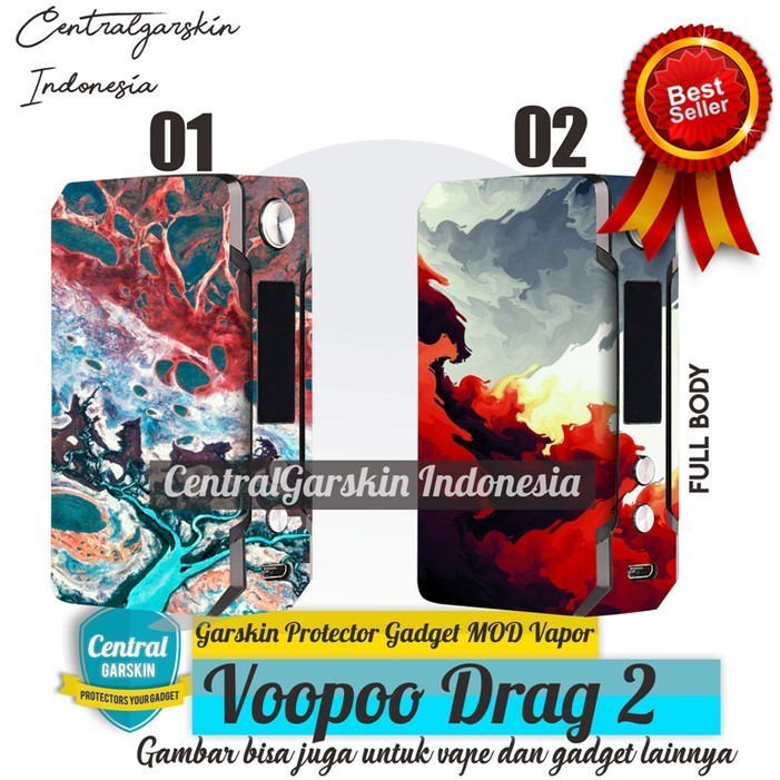 Garskin Premium voopoo drag 2 mod Free Custom - RED