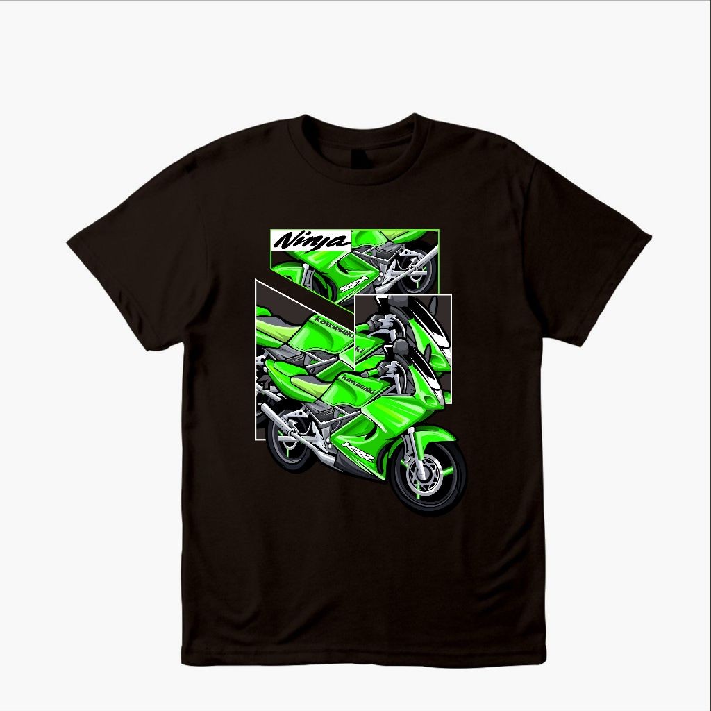 Kaos distro otomotif motor kawasaki ninja 2 tak rr old dewasa dan anak _Vimelnesha