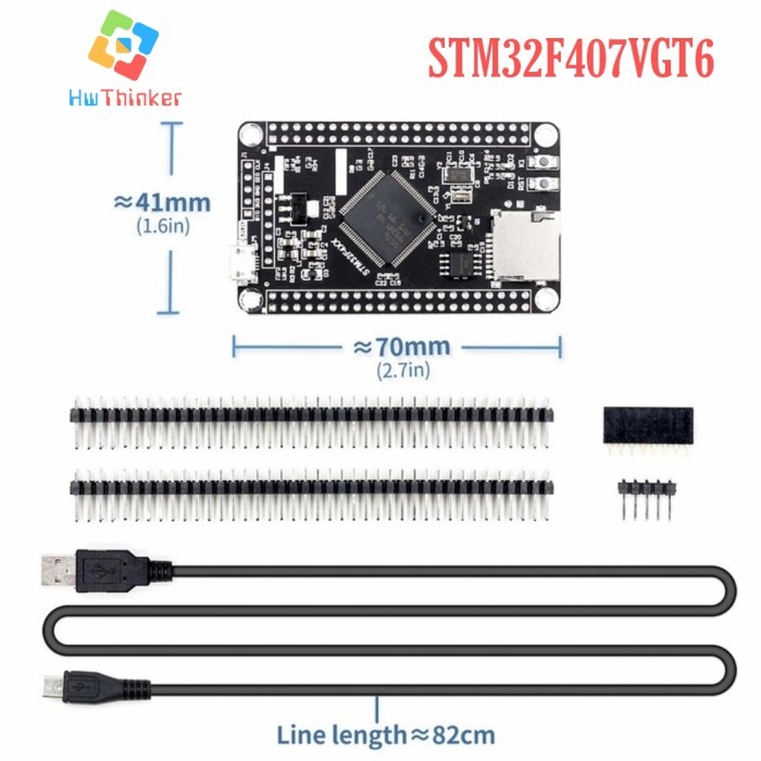 HM27 STM32F407VGT6 STM32F4 F407 STM32 +SD SLOT Development Board Cortex M4
