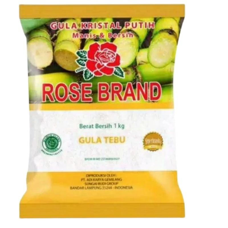 

gula pasir kemasan 1kilo rose brand