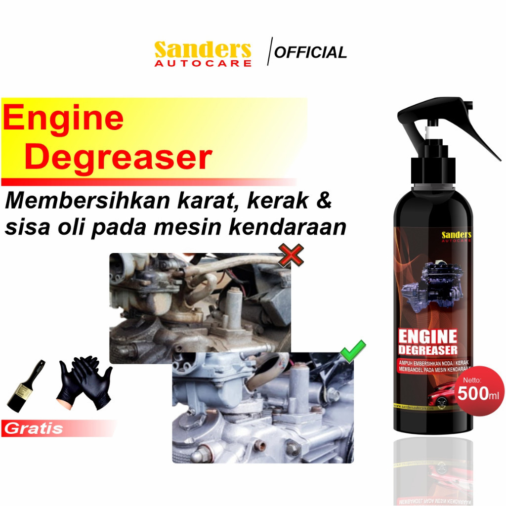 Sanders Penghilang Pembersih Kerak Karat Blok Mesin Motor Mobil Besi Engine Degreser Rust Blast Remo