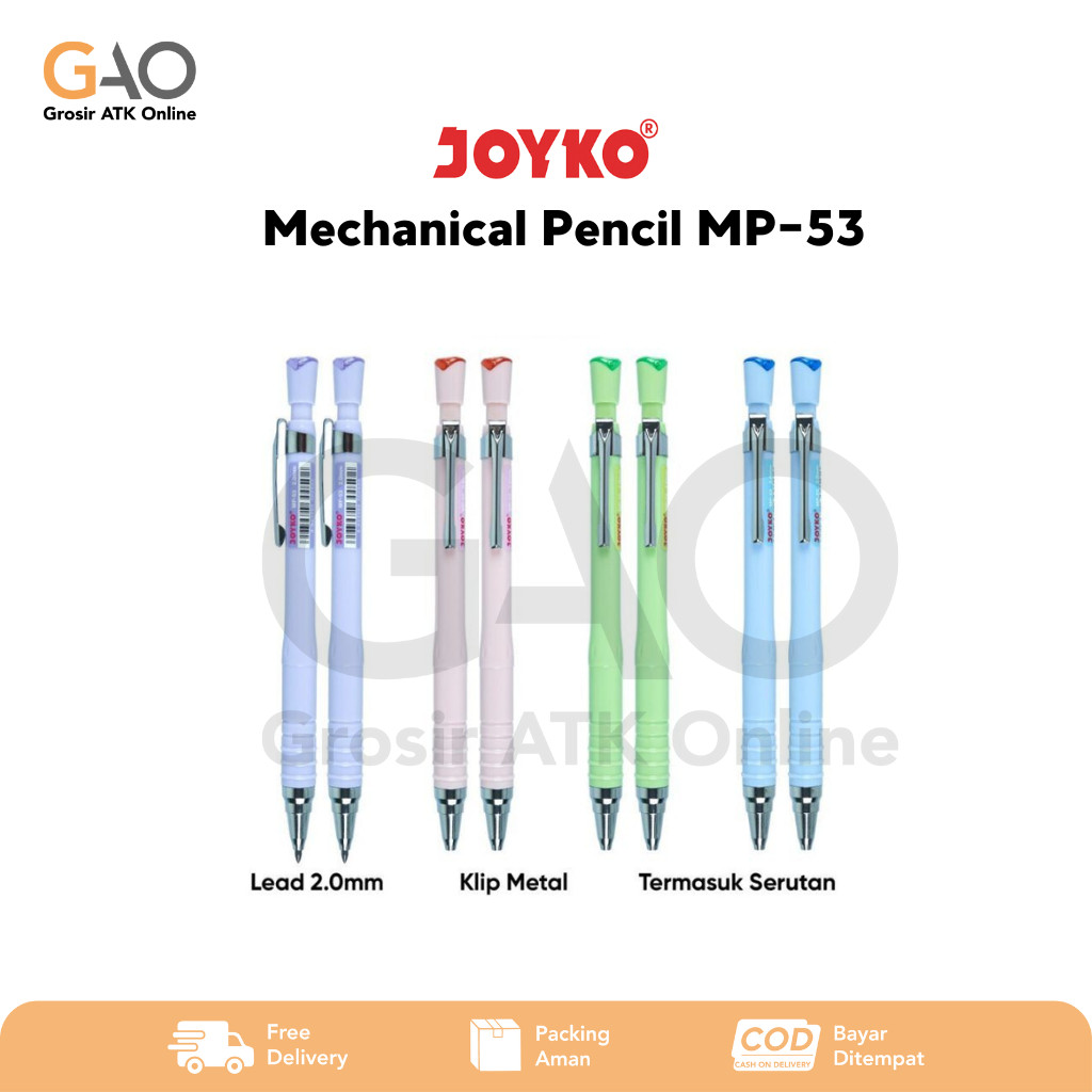 Mechanical Pencil Joyko Pensil Mekanik Joyko 2.0 mm MP-53