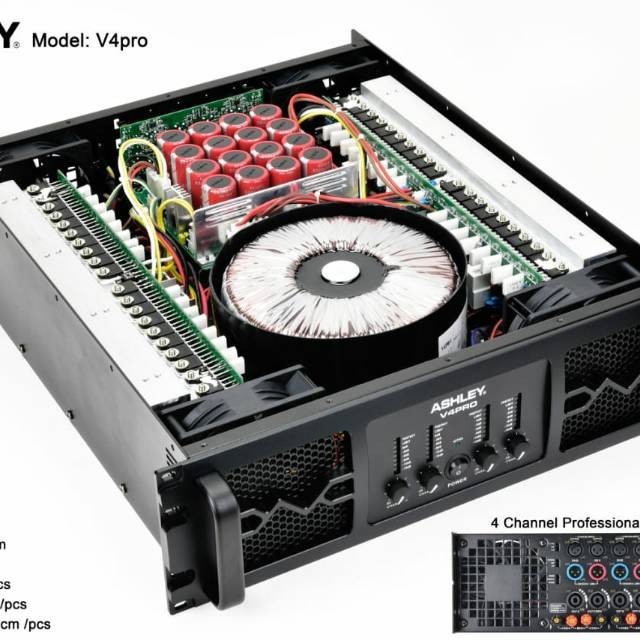 Ashley V4Pro 4 Channel Profesional Power Amplifier