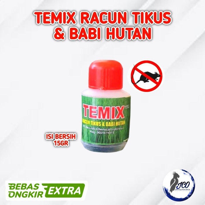 RACUN TIKUS TEMIX BOTOL 15GR RACUN TIKUS LANGSUNG MATI RACUN TIKUS