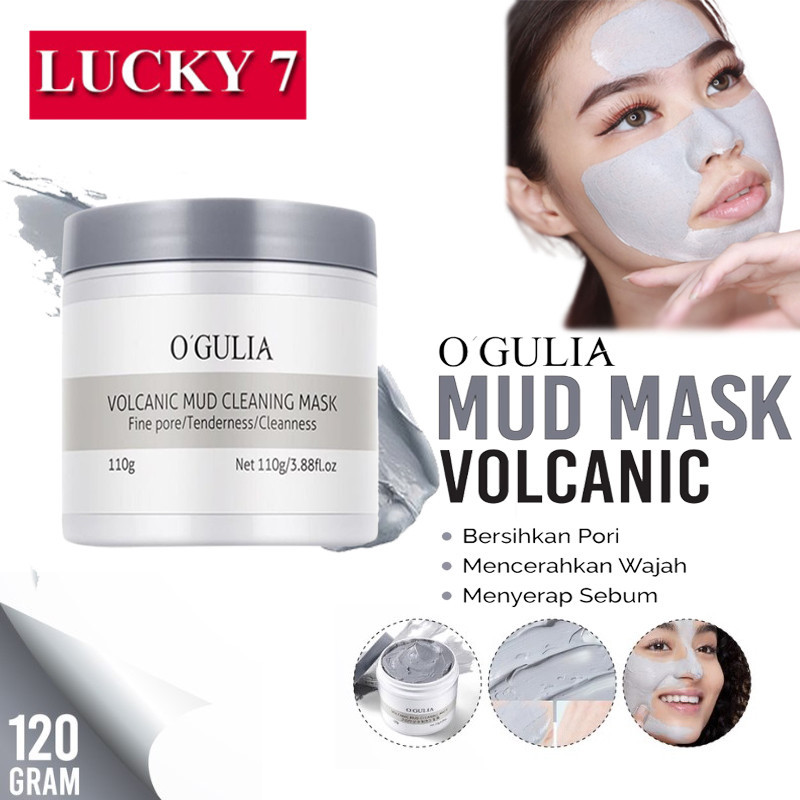 COD-O'GULIA Masker Wajah Volcanic Mud Facial Whitening Clay Mask