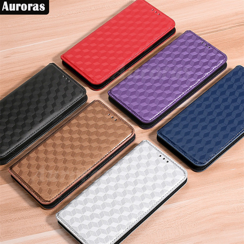 For Asus Rog Phone 8 Pro Phone Case Casing Flip Case 3D Grain Leather Stand Holder Wallet Card Shock