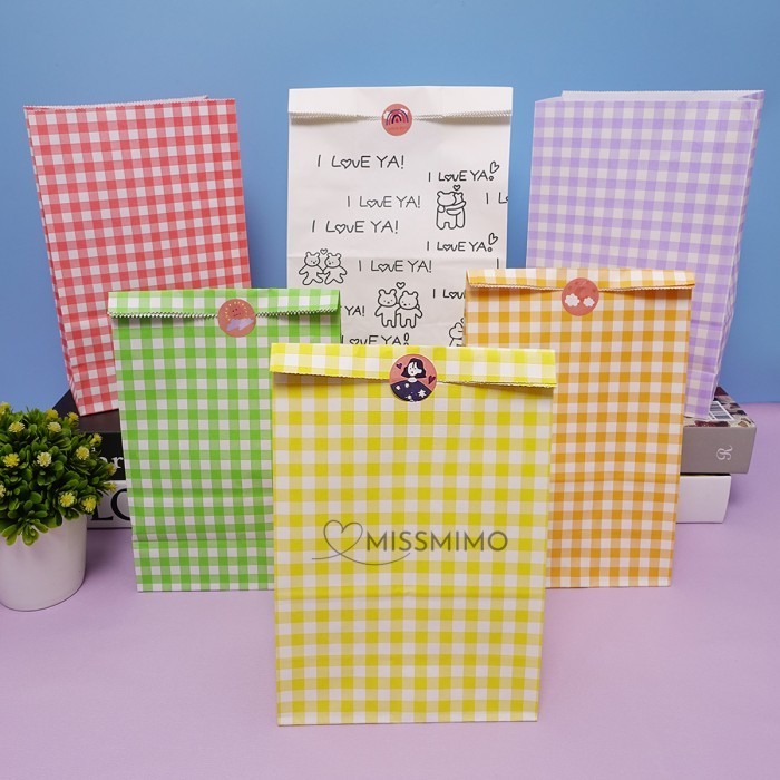 

Korean Paper Bag Gift Bag Snack Kue Kering Cookies Candy Roti Tas Kado