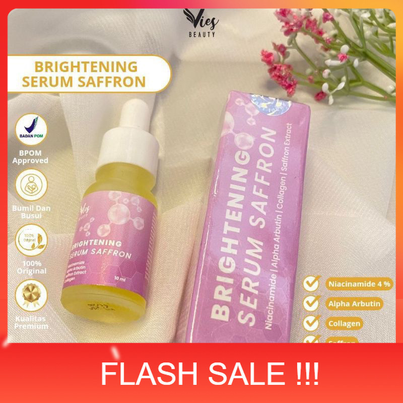 PROMO COD SIAP KIRIM‼️BPOM SERUM GLOWING SAFFRON VIES BEAUTY ORIGINAL GLOW SERUM SAFFRON VIES BEAUTY