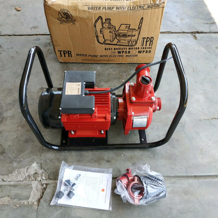 Mesin Water Pump Alkon Pompa Listrik Sedot Air Kolam Sawah 2" dim TPR