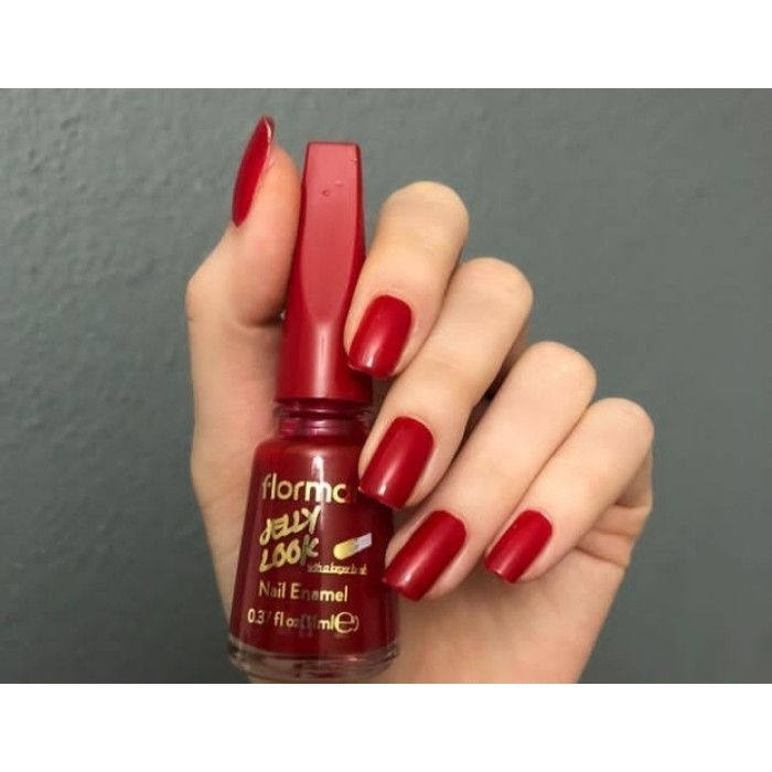 (NEW) -Kutek Jelly Look Flormar Nail Enamel l Flormar Turki Jelly Look - JL05 Fire R