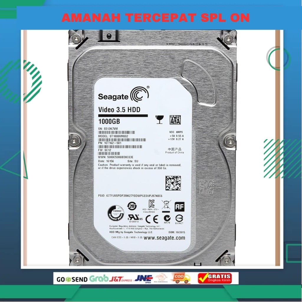 | TERBARU SPL | HDD SATA3 Seagate 1TB | ChristinateThompsonChris