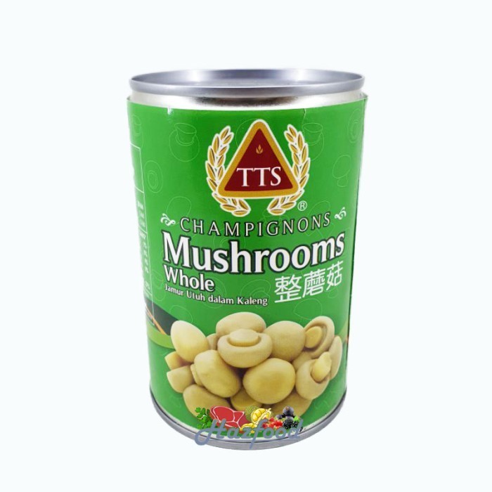 

TTS Champignon Mushrooms Whole | Jamur Kancing Kaleng 425g