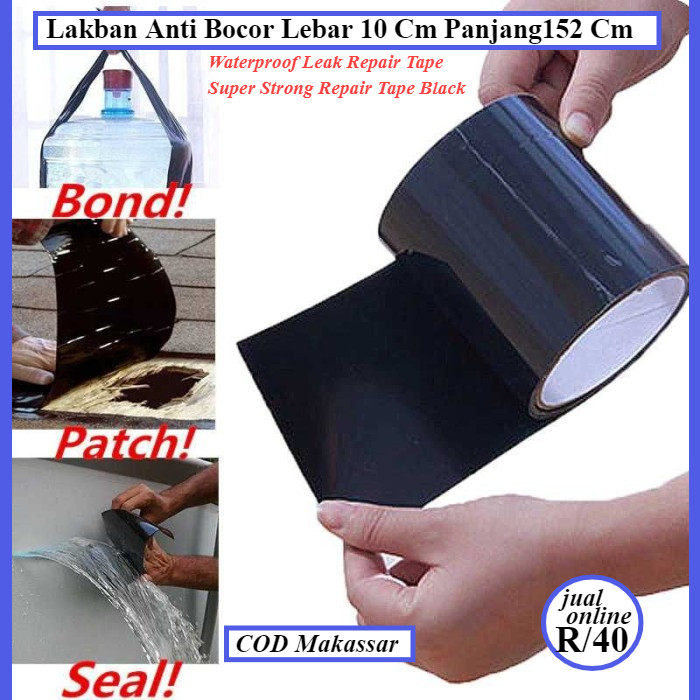 1.52M 100mm - Lakban Lem Talang Solasi Pipa Anti Bocor Serbaguna Anti Air Perbaikan Kebocoran Dan Re