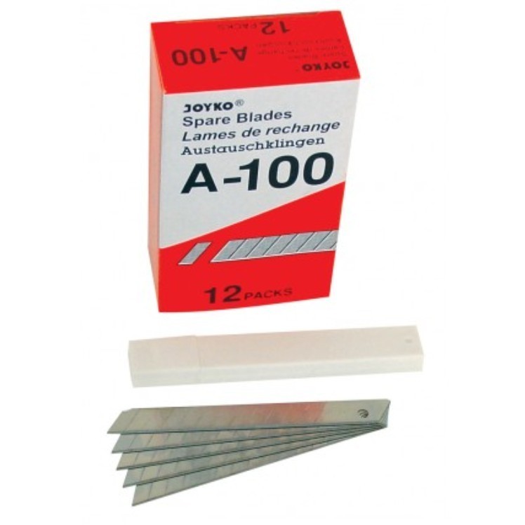 

ISI CUTTER KECIL JOYKO A-100 REFILL PISAU A 100 PEMOTONG BLADE 5 PCS UNTUK A 300 TAJAM KUAT MURAH