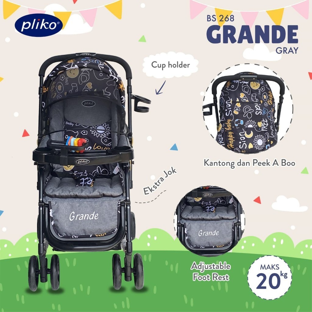 STROLLER ANAK PLIKO 268 GRANDE