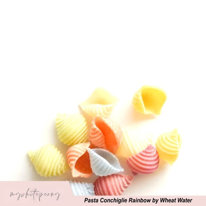 

Pasta Conchiglie Rainbow dari Wheat & Water - 200 gram