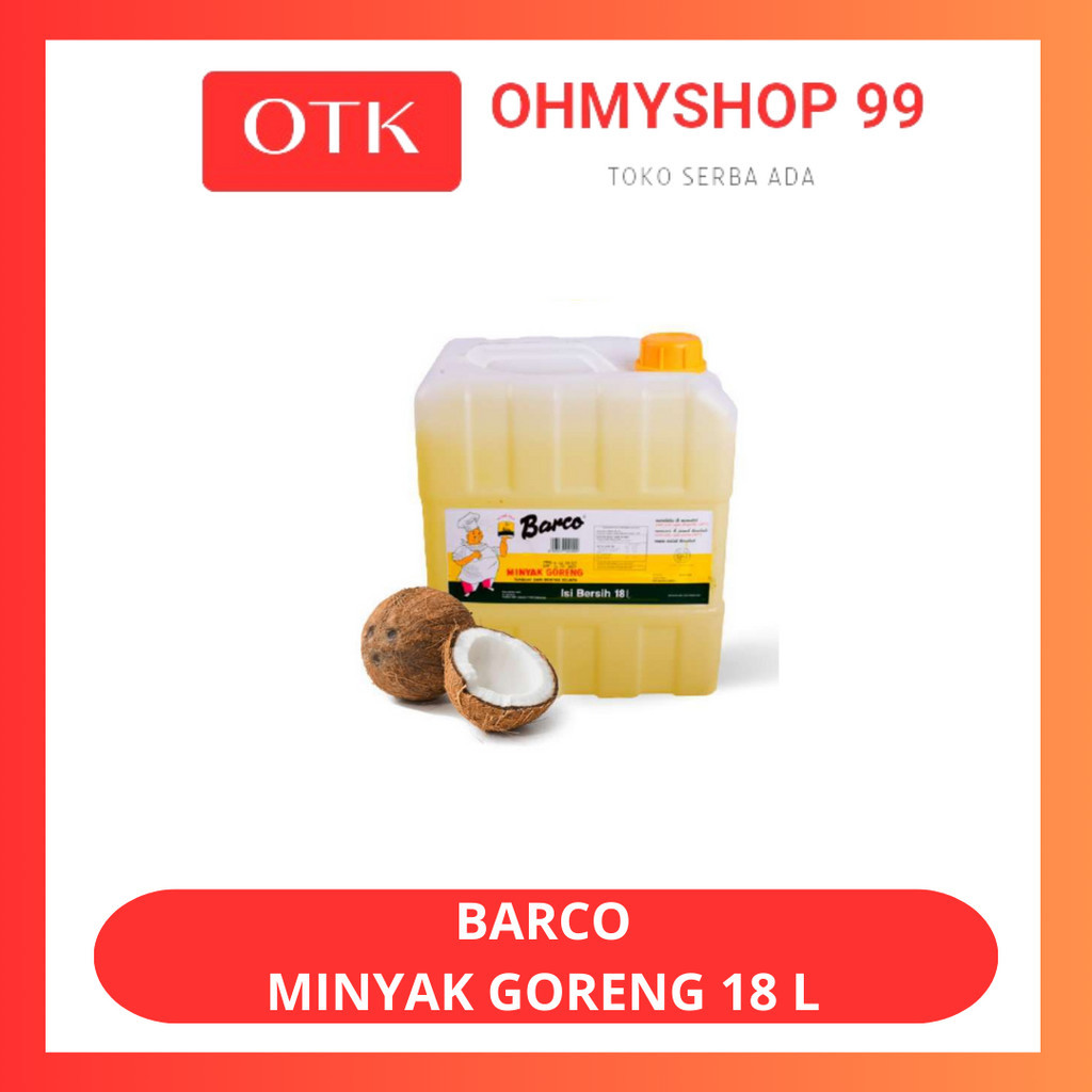 

Barco Minyak Goreng Kelapa 18 Liter Jerycan