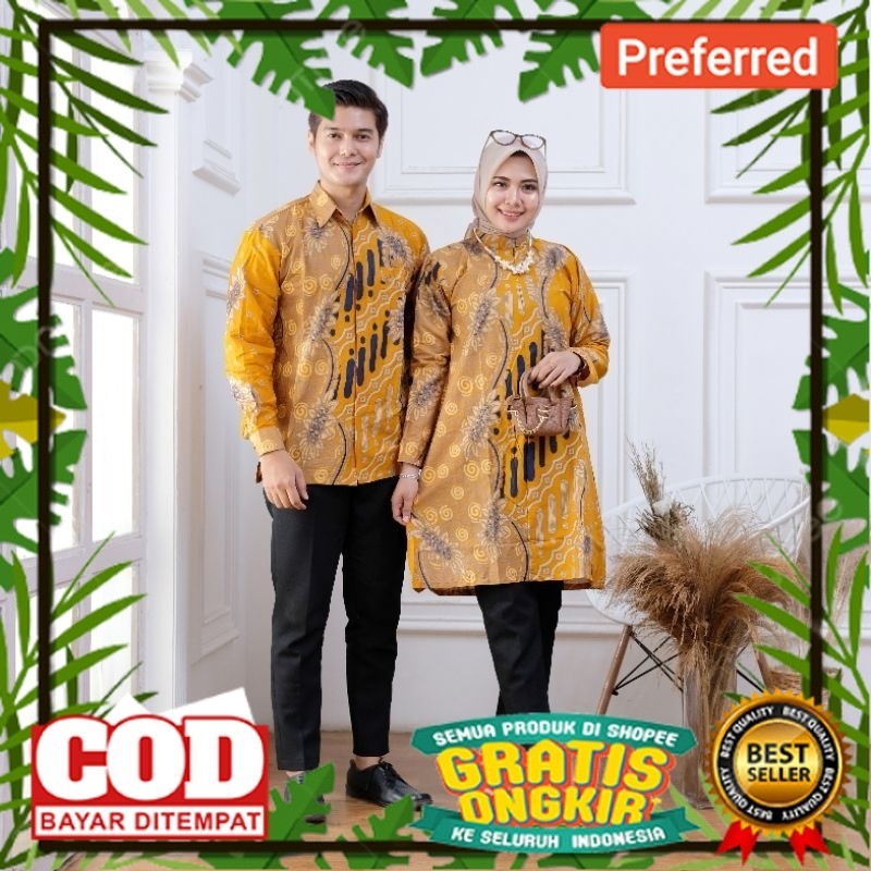 Batik Couple Tunik Batik Wanita Atasan Batik Wanita Kemeja Batik Pria Hem Batik Batik Pekalongan// B