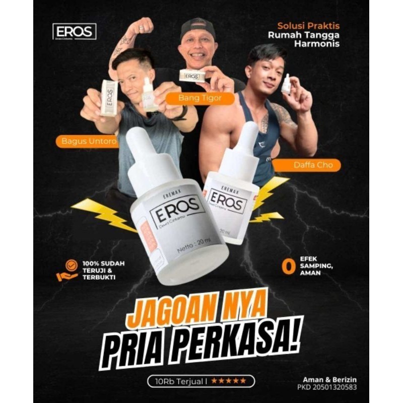 Obat Kuat Eros tetes pria perkasa pelumas original Eros Eremax DEWA CINTAMU SOLUSI KUAT TAHAN LAMA
