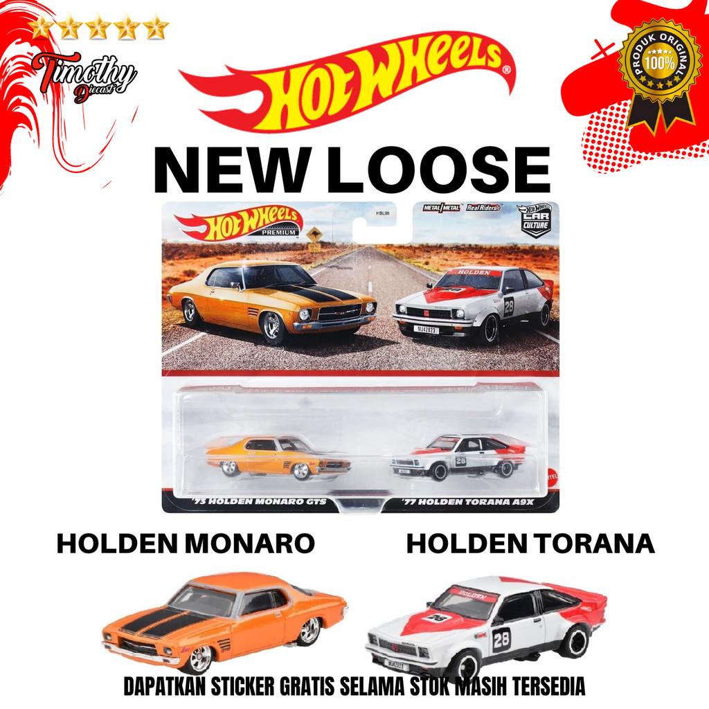 Hot Wheels Premium New Loose Holden Monaro Torana A9X From Twin 2Pack