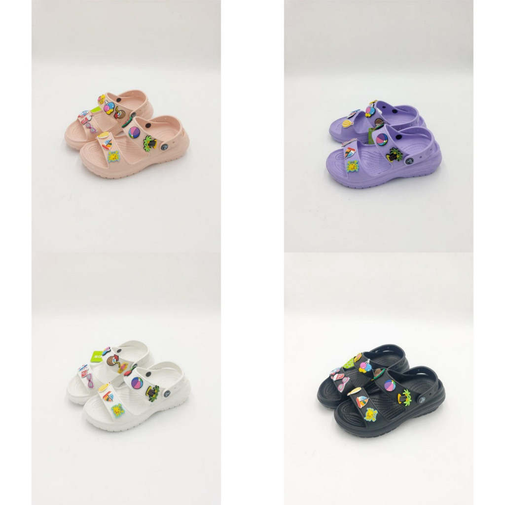 Crocs Bae Slide / Bae Slide/ Crocs Wanita / Sandal wanita crocs bae / Crocs sandal Bae Slide Jibitz 