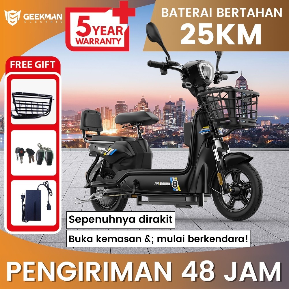 Geekman Sepeda Listrik Dewasa Sepeda Listrik Murah