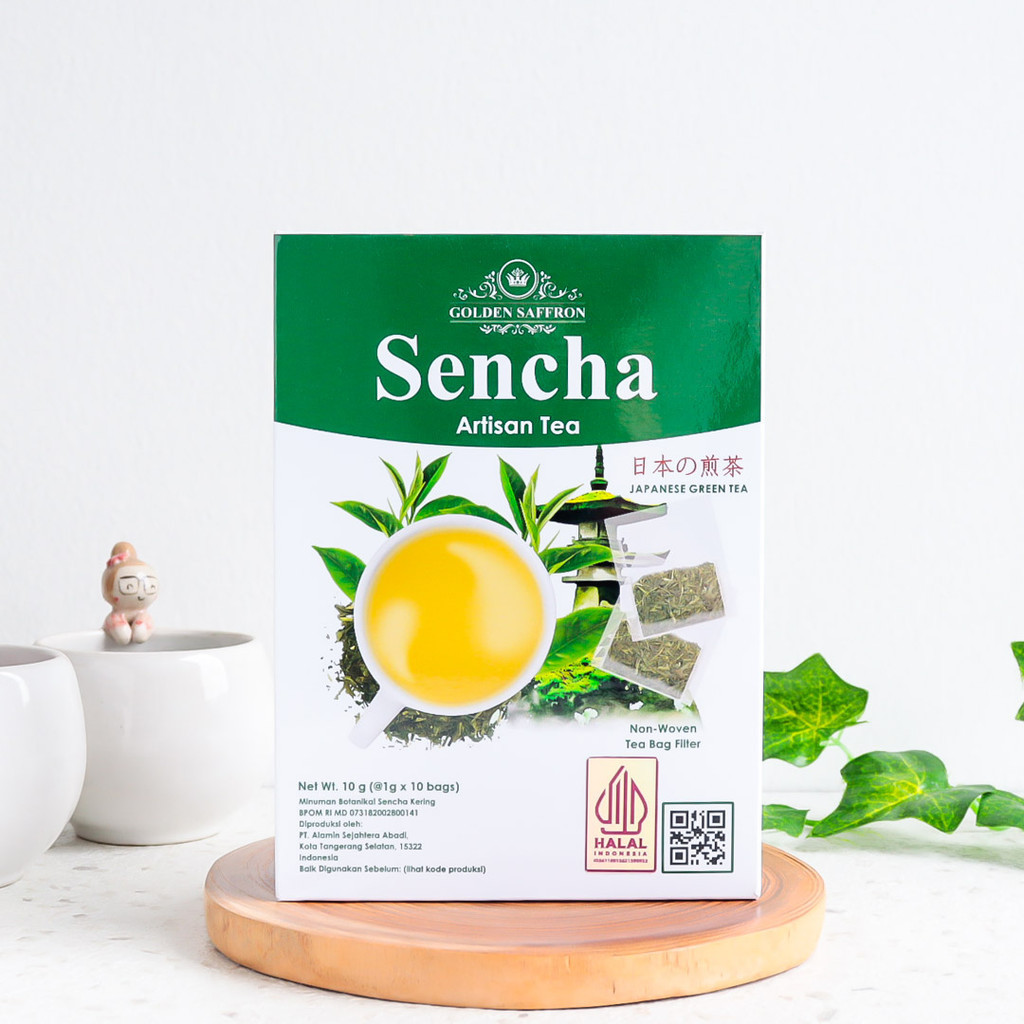 Sencha Artisan Tea Teh Sencha Green Tea Jepang - Golden Saffron