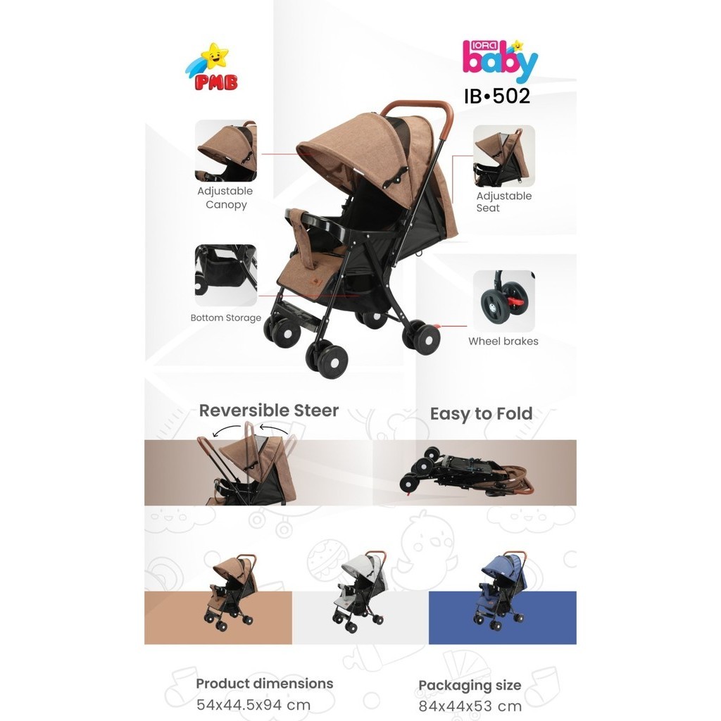 STROLLER ANAK MURAH IORA BABY IB-502