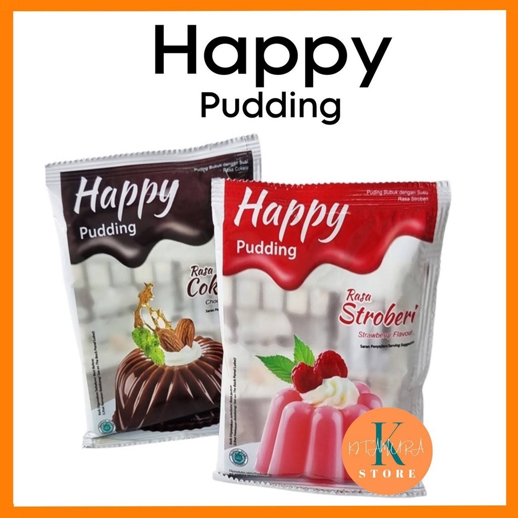 

NUTRIJEL HAPPY PUDDING 60gr COKLAT STRAWBERRY PUDING SUSU BUBUK EKONOMIS