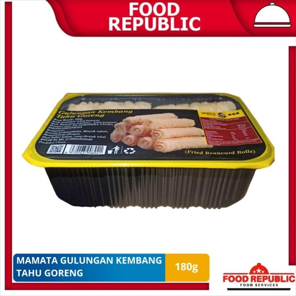 

Mamata Gulungan Kembang Tahu Goreng / Fried Beancurd Rolls 180g Halal