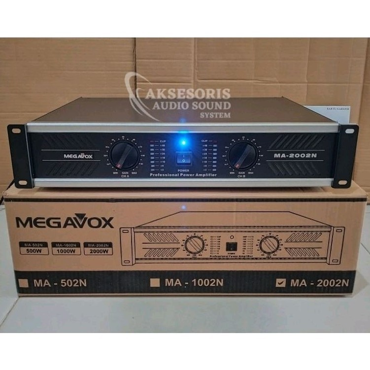 Power Amplifier MEGAVOX MA 2002N 2000 Watt Original Produk Kualitas Bagus