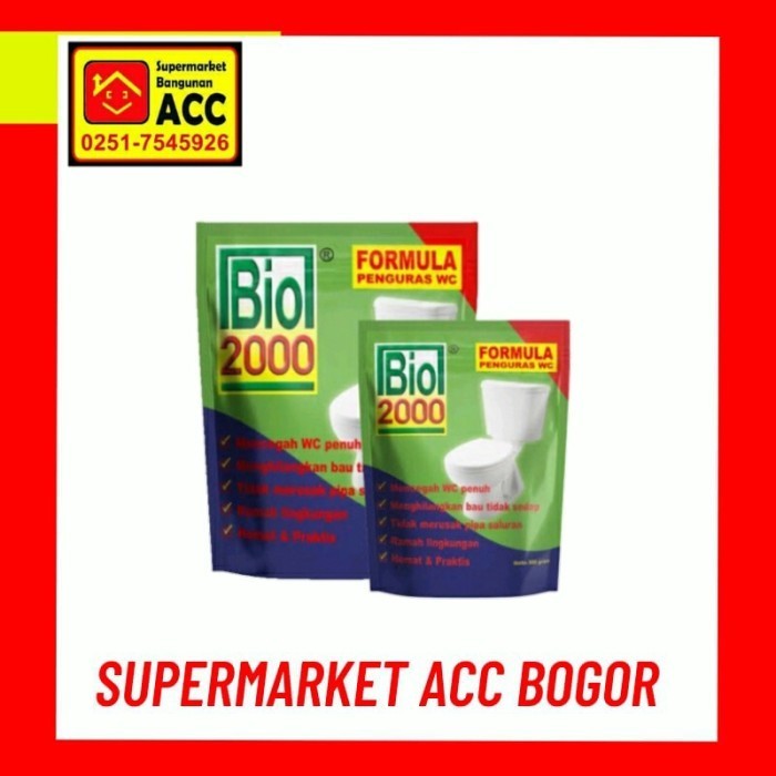 pembersih wc bio 2000 1kg - obat septic tank - obat kuras wc - penghilang bau kloset - pembersih wc 