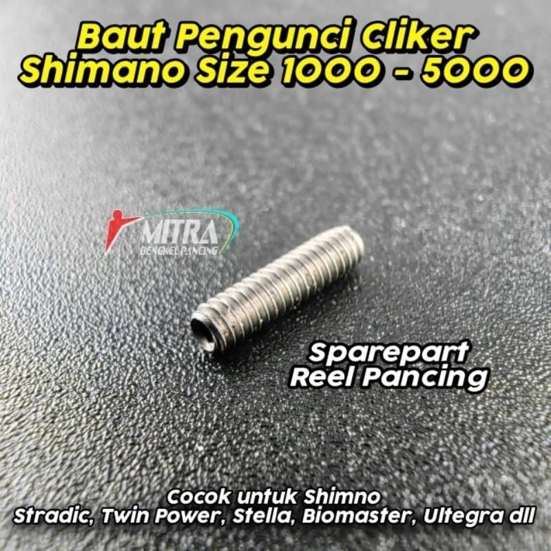 Baut Pengunci Cliker Shimano 1000 - 5000 Screw L Set Sparepart Reel Pancing MBP