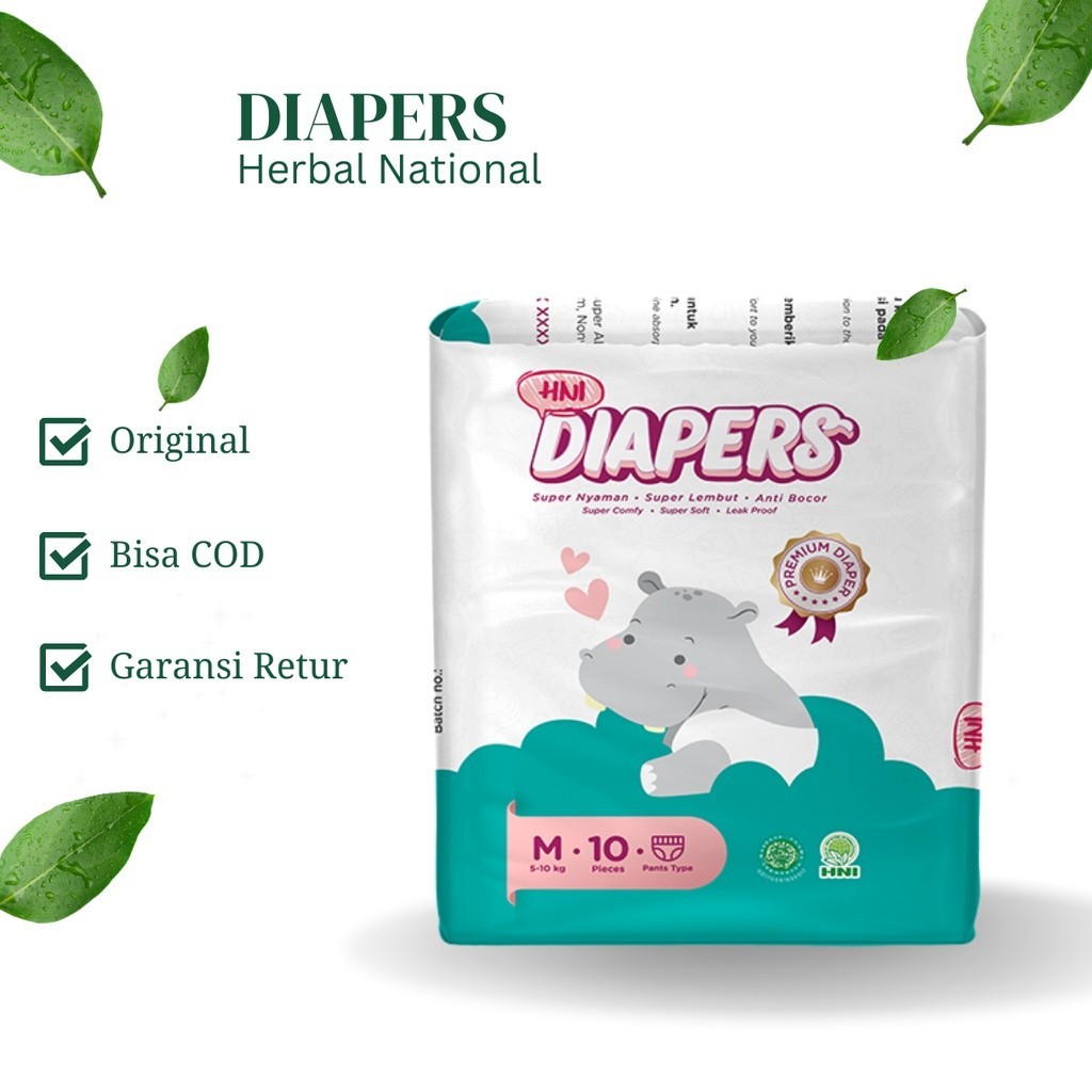 

DIAPERS SIZE M - POPOK ANAK - HNI BPOM