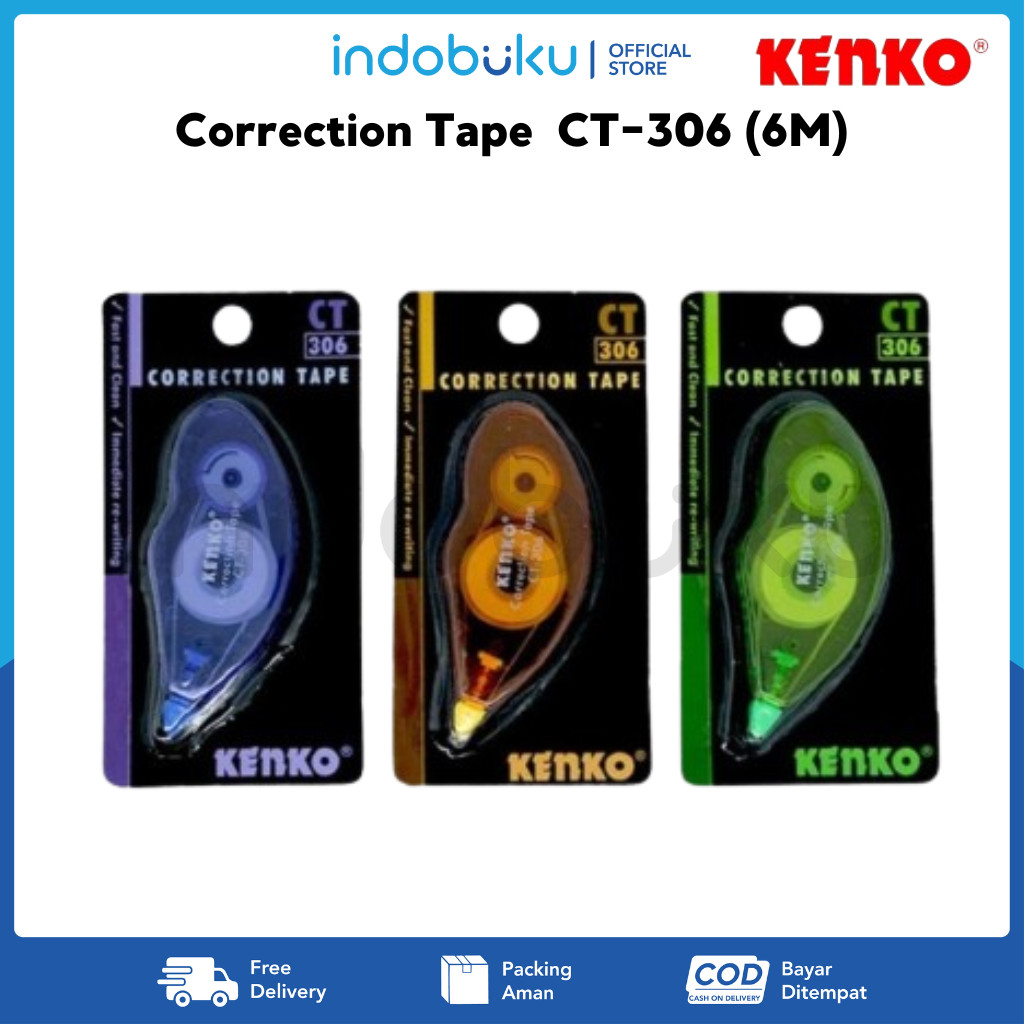 

Correction Tape Pita Koreksi Kenko CT-306 (6M)