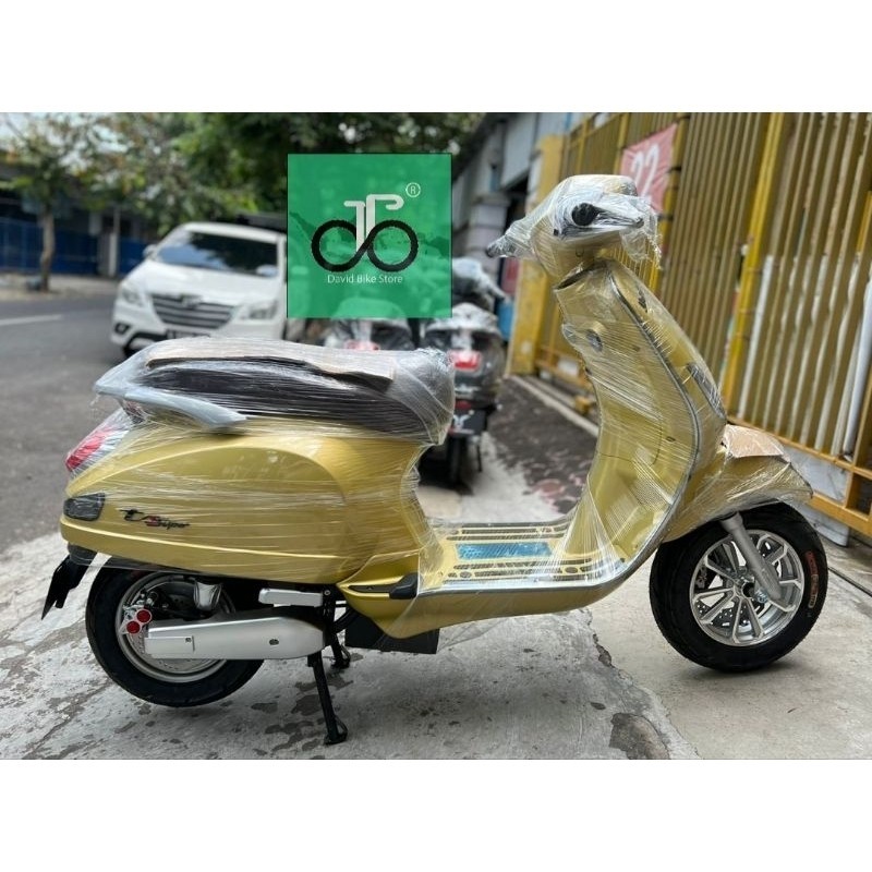 Sepeda Motor Listrik Uwinfly T3s Pro FULL COLOUR (Vespa) 72v/20ah 1200watt double disc T3 S PRO