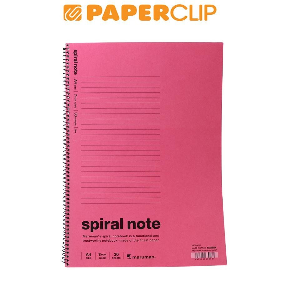 

NOTEBOOK A4 MARUMAN SPIRAL NOTE N639A-08 PINK