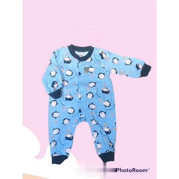 Baju Tidur Bayi Lengan Panjang Sleepsuit Newborn Cewek dan Cowok Umur 0-3 Bulan Bahan Cotton